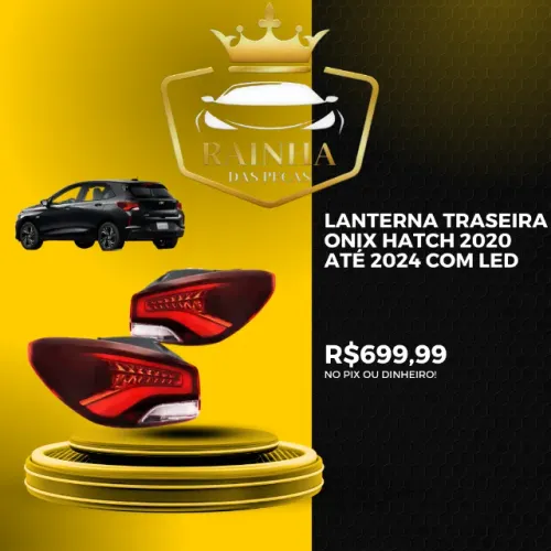 Lanterna Traseira Onix Hatch 2020 até 2024 Com led