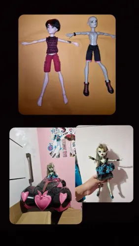 Lote de brinquedos Monster High (3 bonecos inclusos)