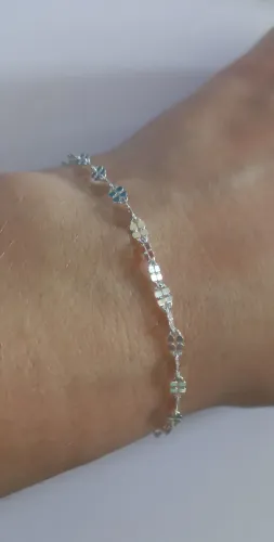 Pulseira nova de prata 925