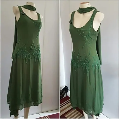 Vestido de Festa Bordado Usado G