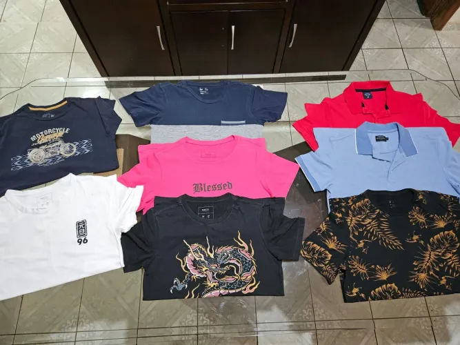 Kit 8 Camisetas Masculinas