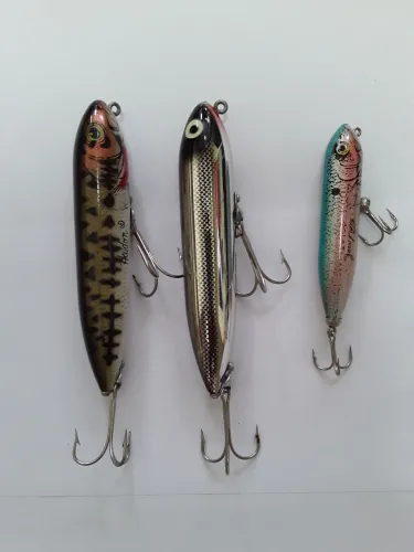 3 Iscas Artificiais Reddon Vintage para Colecionador