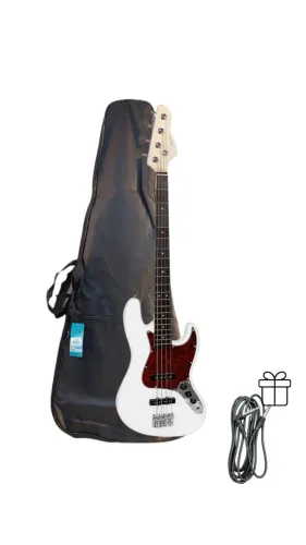 Kit - BAIXO I GIANNINI GB-100 WH/TT + Capa/Bag +  Cabo de Brinde 