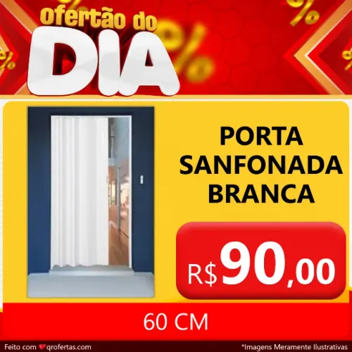 PORTA SANFONADA 60 CM -( BANHEIRO ) NAS CORES BRANCA OU CINZA 