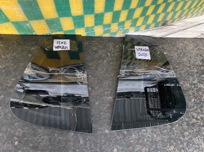 Vidro fixo lateral fiat strada cabine simples 2020 a 2024 