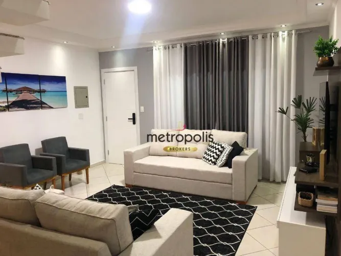 Sobrado à venda, 114 m² por R$ 715.000,00 - Jardim das Maravilhas - Santo André/SP