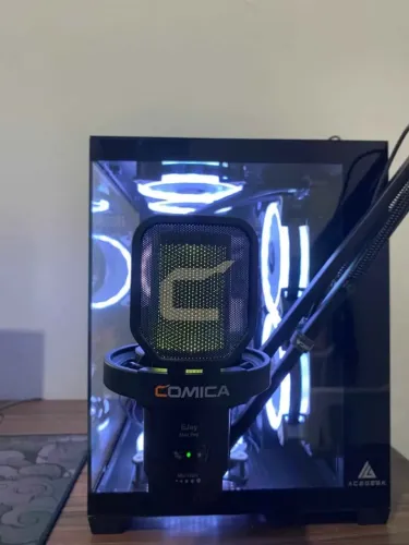 Microfone Cômica Gamer + braço articulado