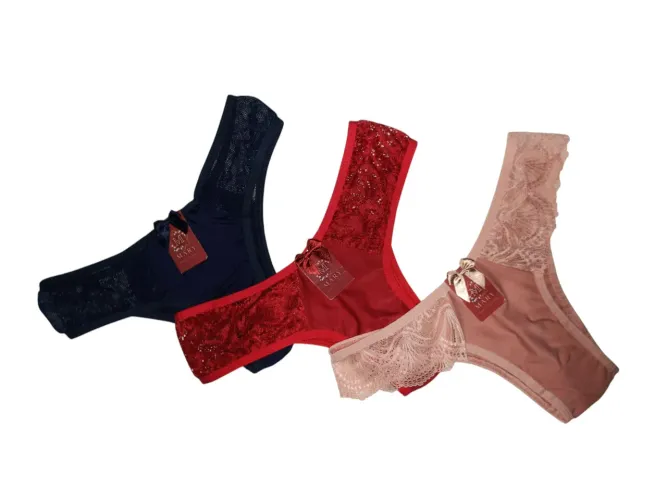 Kit com 4 calcinhas de lycra ou algodão largas
