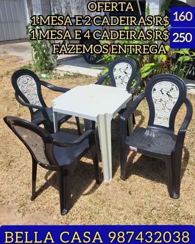 MESA CAPITAL 6SKR PLASTICO KGNR NN ENTREGO HOJE