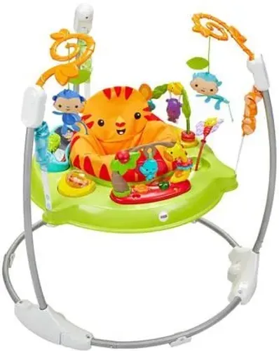  Brinquedo Pula Pula Tigrinho Fisher Price rotatório - com música 