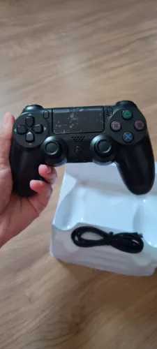 Controle Sem Fio Compatível Com Ps4 Cabo Carregável
