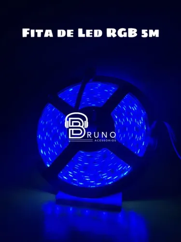 Fita LED RGB 5 Metros + Controle Remoto + Fonte