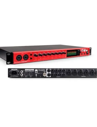 Focusrite Clarett+ 8 Pré - interface de áudio. 