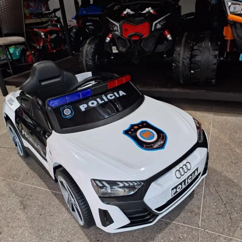 Carro elétrico infantil 12volts polícia Audi 