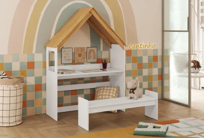 Kit Casinha, 100% MDF - Peroba
