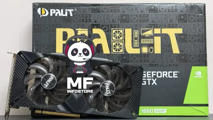 Placa de Vídeo GTX 1660 Super 6GB Palit (1 fan off)