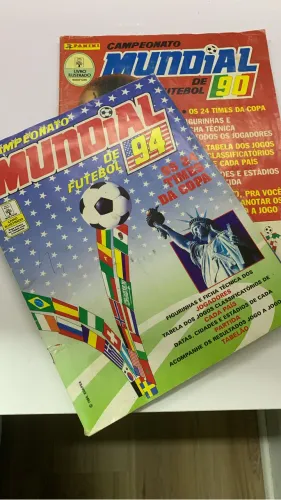 Álbum Copa Panini 90 e 94 - Perfeitos