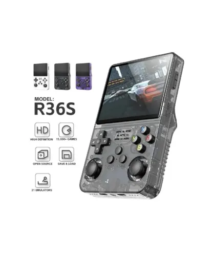 Mini Console Portátil R36S 64gb Tela IPS 20 Emuladores +15mil Jogos Mini Game