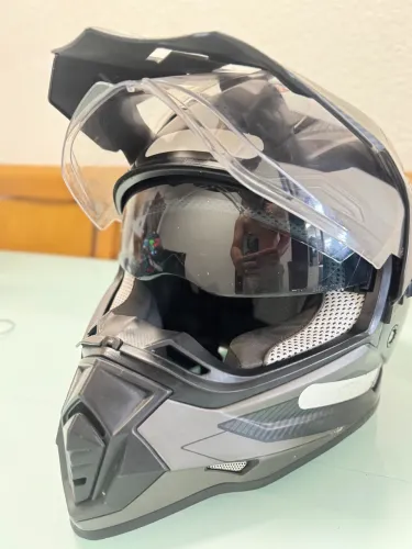 CAPACETE HELT CROSS VISION GLASS TITANIUM ? TAM. 60