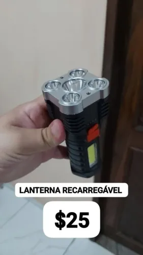 Lanterna Recarregavel USB