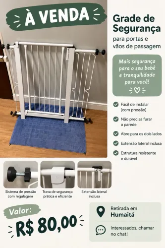 Grade segurança para criança ou pet