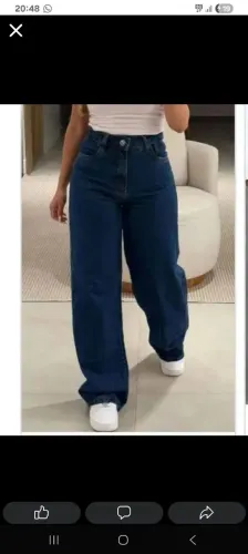 Calça jeans wide