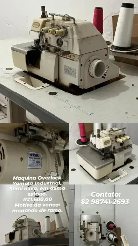 Maquina Overlock Yamata Industrial