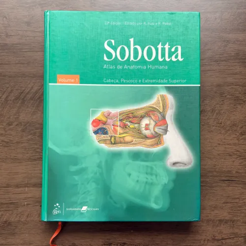 livro atlas de anatomia humana cabeça, pescoço e extremidade superior SOBOTTA