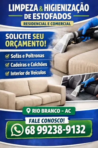 LIMPEZA E HIGIENIZAÇÃO DE ESTOFADOS 