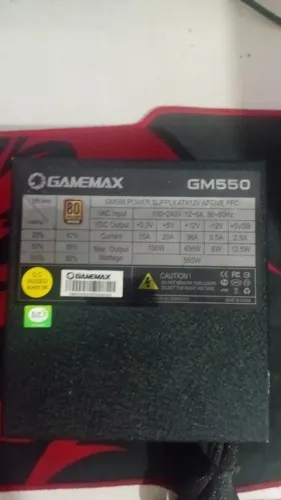 ? FONTE GAMEMAX GM550 - 550W REAIS | 80 PLUS BRONZE ?