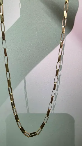 Lindo cordão de ouro maciço 18k peça com 60 centímetros, extremamente nova e exclusiva 