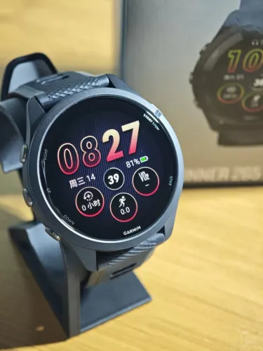 Relógio Garmin Forerunner 265 music seminovo com caixa original carregador corrida triatlo