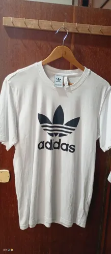 camisa ouversize branca Adidas Originals