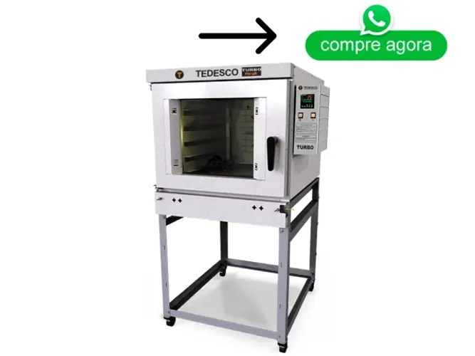 Forno Turbo 5 Esteiras Elétrico Tedesco Novo
