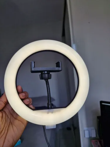 Ring Fill Light 8 polegadas - Luz para gravar vídeos + suporte celular + tripé de mesa