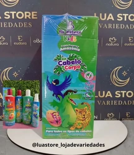 Kit Shampoo, condicionador, sabonete e Colônia 