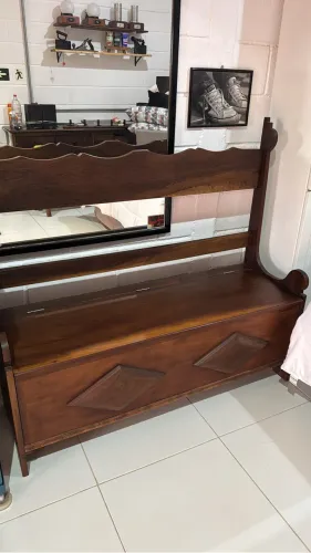 Banco Bau imbuia maciça 