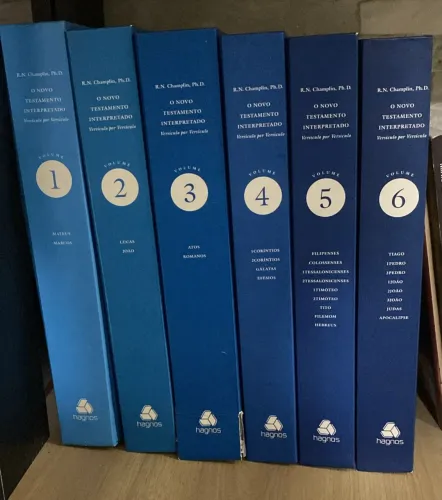 Coleção novo testamento versículo por versículo do champlim