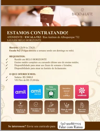 ATENDENTE 5X2 DE 12:48 AS 22:20