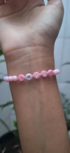 Bracelete de miçangas artesanal personalizado e pronta entrega