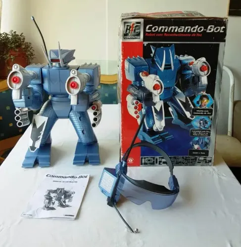 Raro Robô Commando-Bot (MGA Entertainment Concentra) - Anos 90 - No Estado - Sem Testes