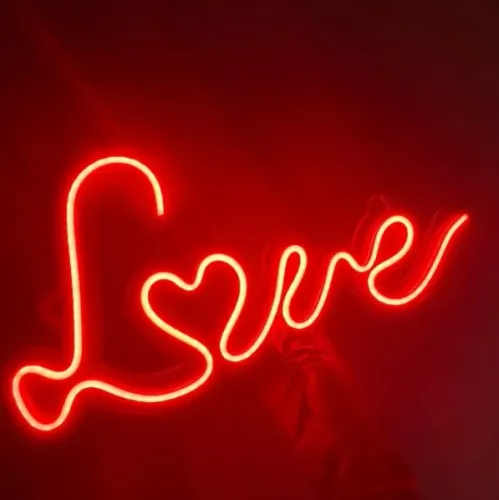 Luminaria Led Neon Love (Pronta entrega)
