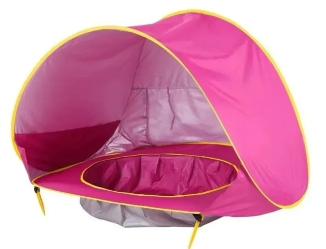 Tenda de praia para bebê na cor ROSA