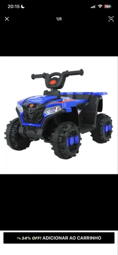 Quadrículo Elétrico Infantil 6V