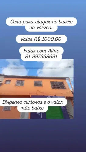 Alugar casa 1° andar na várzea