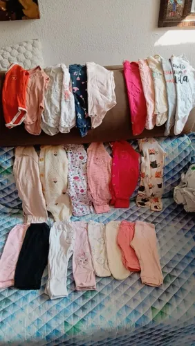 Lote Bebe Menina P. M .G Semi novos 