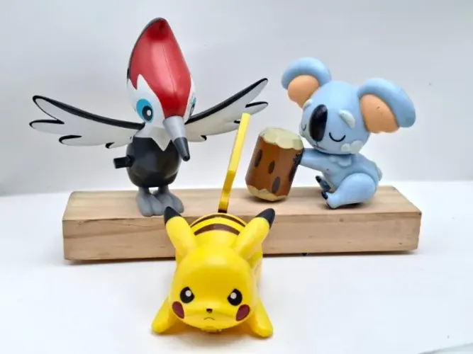 Lote 3 Bonecos Pokémon Sol E Lua Mclanche Feliz 2017 - Raro