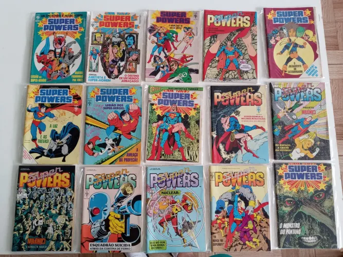 15 revistas em quadrinhos super powers
