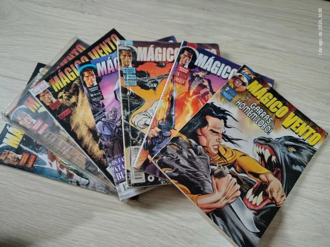 Lote com 7 gibis Mágico Vento, editora Mythos