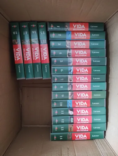 Coleção VHS Vida Selvagem - volumes 1 ao 18